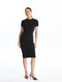 LC Waikiki Crew Neck Regular Short Sleeve Women's Dress